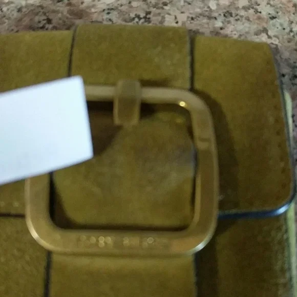 Tory Burch green  Buckle Suede mini Coin Pouch - Picture 2 of 8